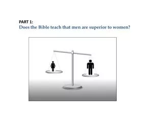 PART 1: Does the Bible teach that men are superior to women?