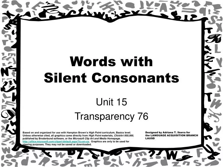 words with silent consonants