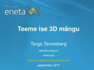 teeme ise 3d m ngu