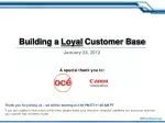 Strategies for Building a Loyal Customer Base: Insights from Industry Experts - slide 1