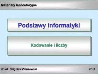 podstawy informatyki