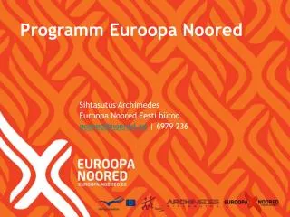 programm euroopa noored