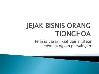 jejak bisnis orang tionghoa
