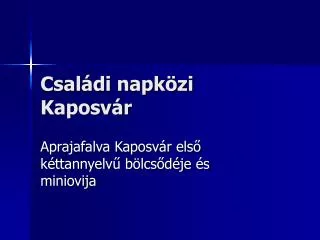csal di napk zi kaposv r