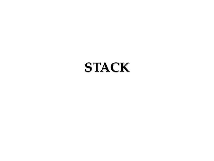 stack