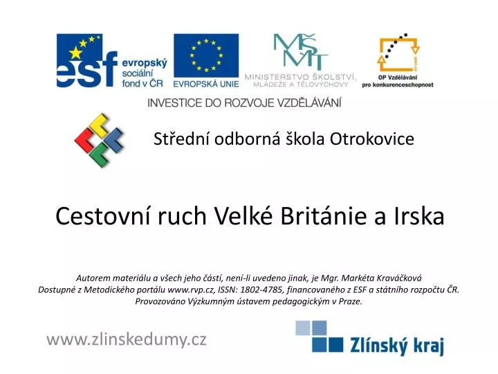 cestovn ruch velk brit nie a irska