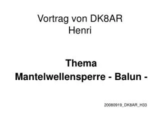 thema mantelwellensperre balun
