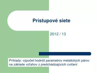 pr stupov siete