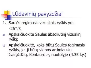 u davini pavyzd iai