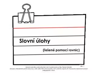 slovn lohy