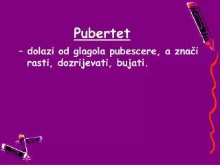 pubertet