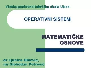 operativni sistemi
