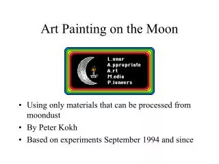 Art Painting on the Moon