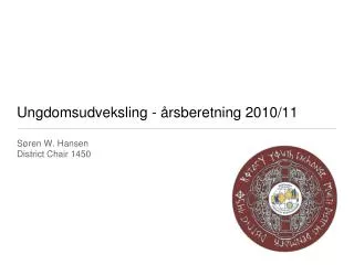 ungdomsudveksling rsberetning 2010 11