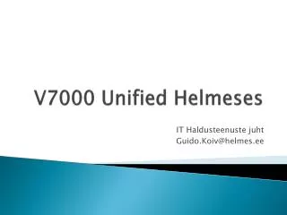 v7000 unified helmeses