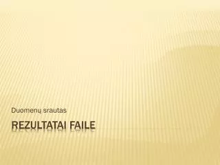 duomen srautas