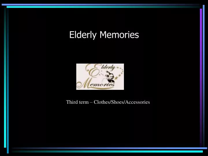 elderly memories