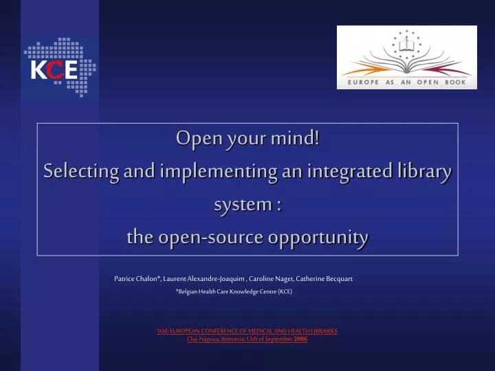 open your mind selecting and implementing an integrated library system the open source opportunity