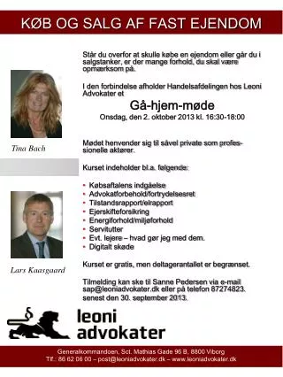 k b og salg af fast ejendom