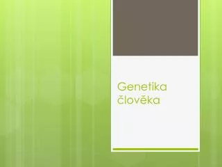 genetika lov ka