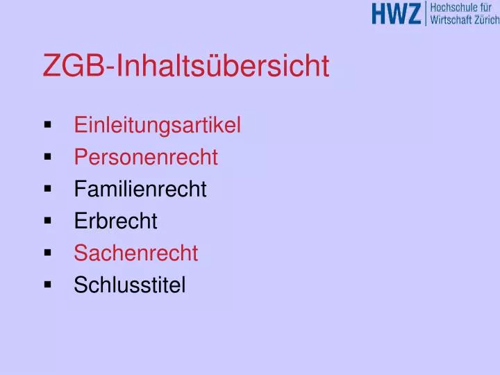 zgb inhalts bersicht