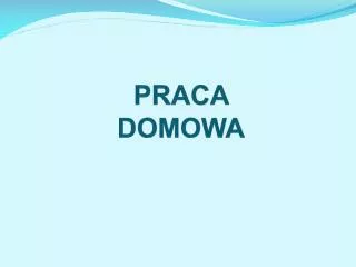 praca domowa