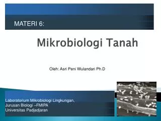 mikrobiologi tanah