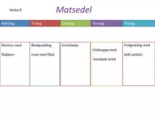 matsedel