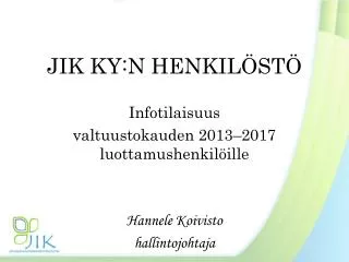 jik ky n henkil st