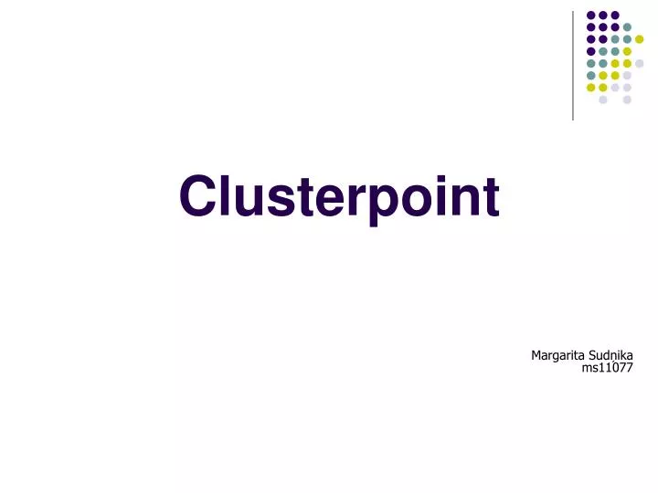 clusterpoint
