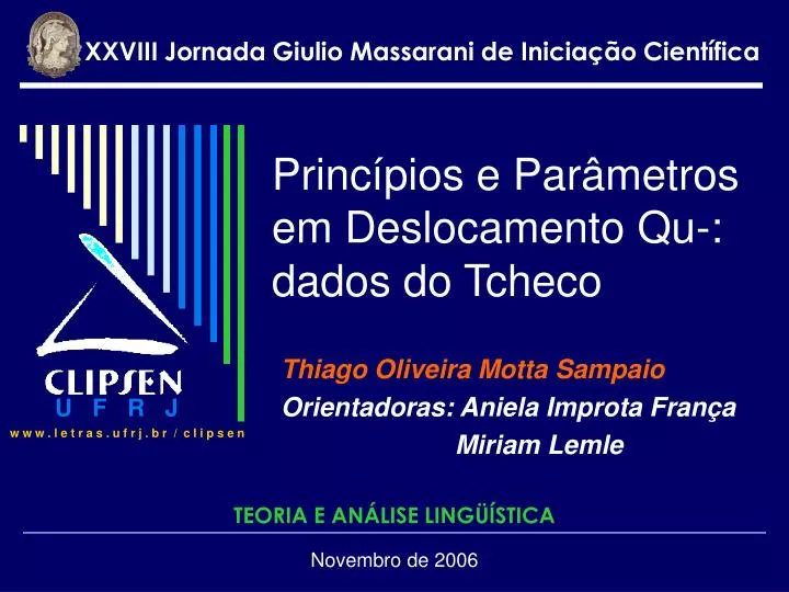 princ pios e par metros em deslocamento qu dados do tcheco