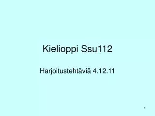 kielioppi ssu112