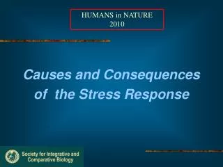 Causes and Consequences of the Stress Response