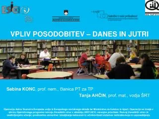vpliv posodobitev danes in jutri