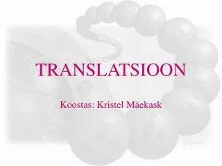 translatsioon