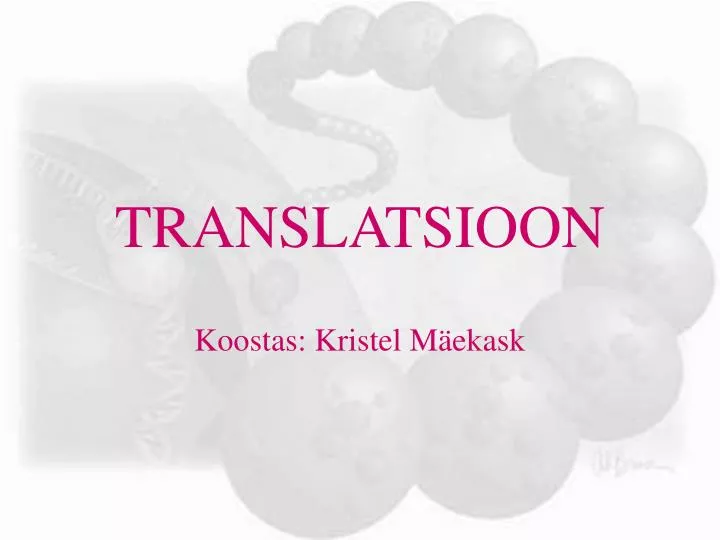 translatsioon