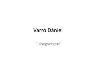 varr d niel