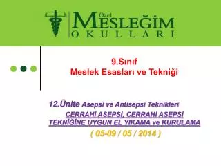 9 s n f meslek esaslar ve tekni i