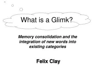 What is a Glimk?