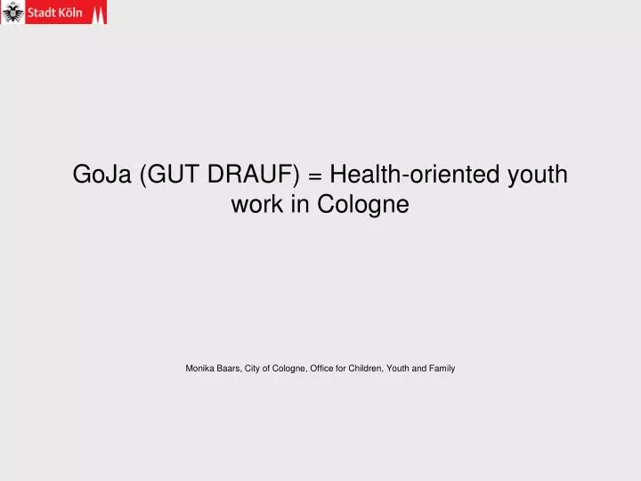 goja gut drauf health oriented youth work in cologne