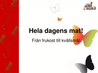 hela dagens mat