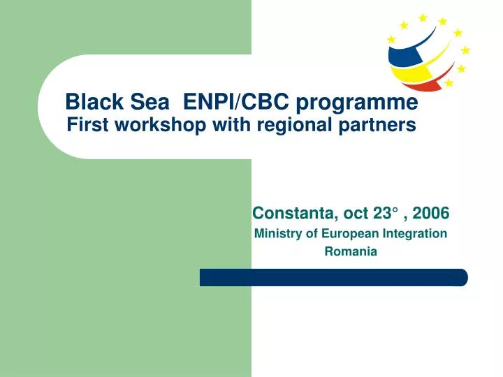 black sea enpi cbc programme first workshop with regional partners