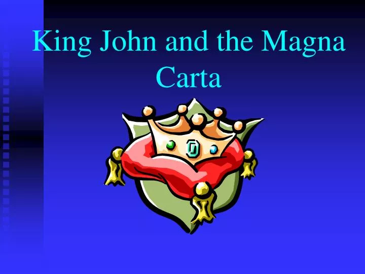king john and the magna carta