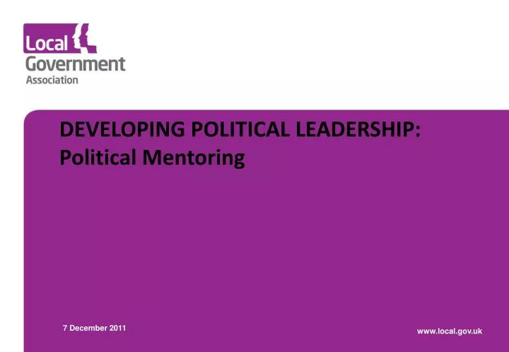 developing political leadership political mentoring