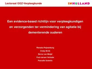 lectoraat ggz verpleegkunde