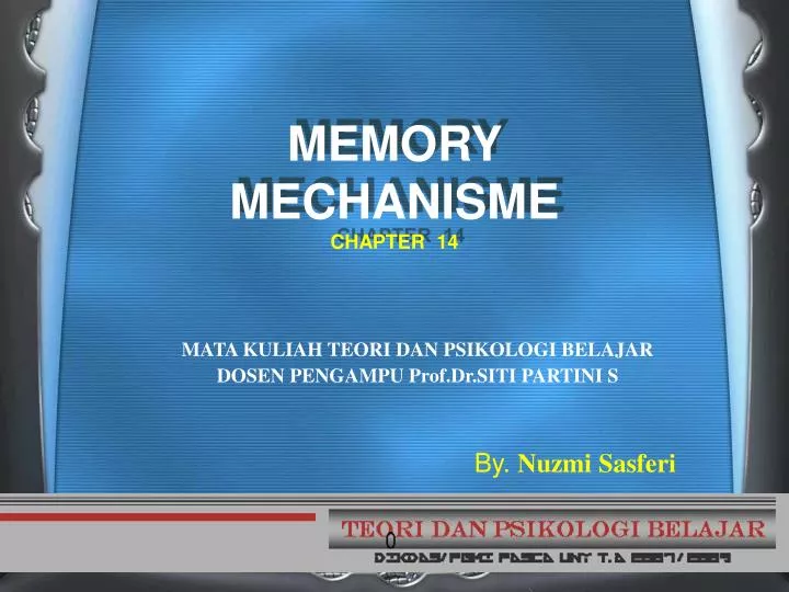 memory mechanisme chapter 14