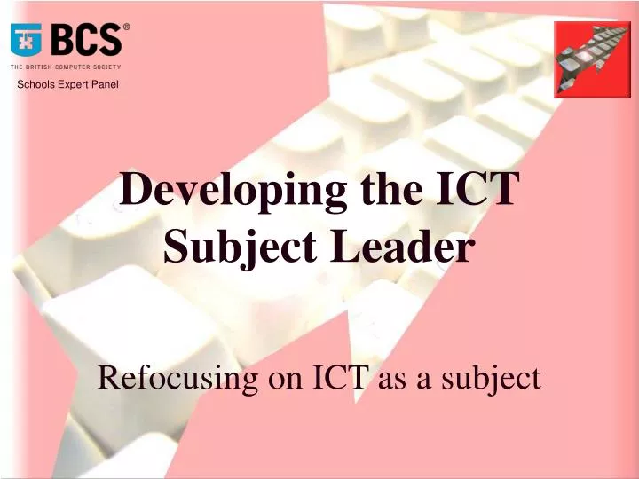 developing the ict subject leader