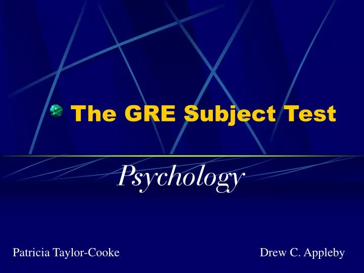 the gre subject test