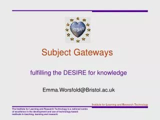 Subject Gateways