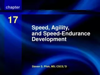 Speed, Agility, and Speed-Endurance Development